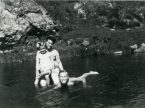 Zinger Family in the Lignon River
