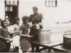 Food distribution at Rivesaltes Internment Camp