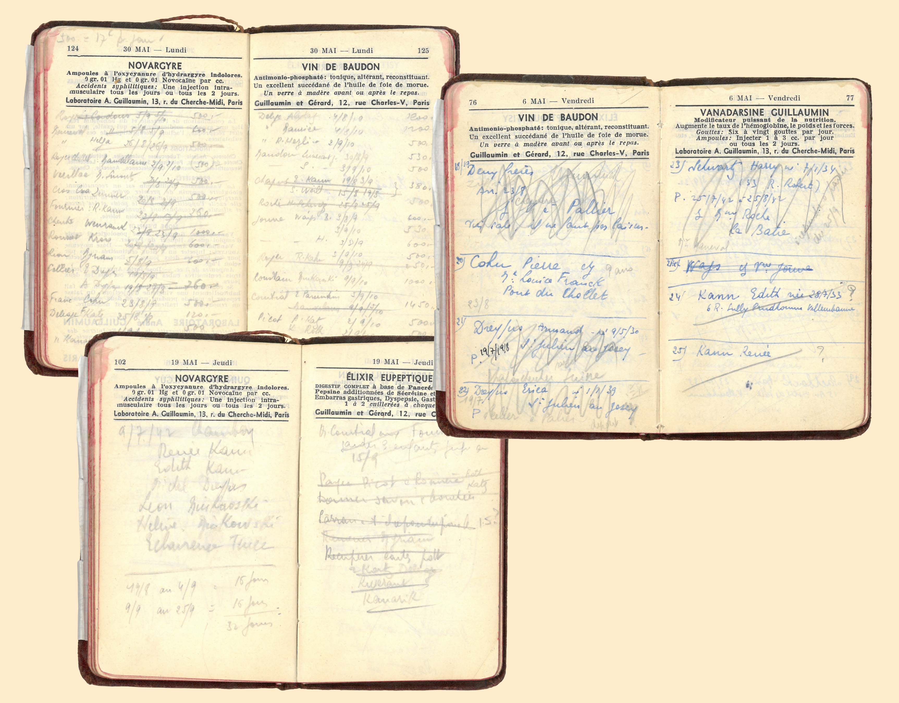 The notebook of Madeleine Dreyfus for Jewish children