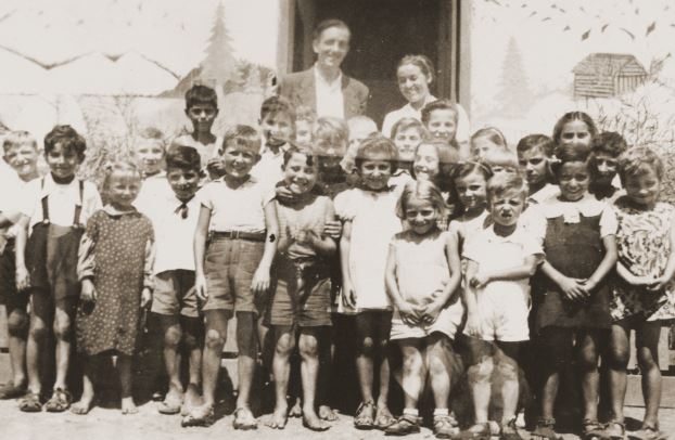 Children in the Rivesaltes internment camp