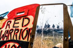 Image of Mirror Shield conceived by Cannupa Hanska Luger and Rob Wilson Photography