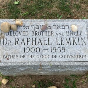 Tombstone of Raphael Lemkin, father of the Genocide Convention